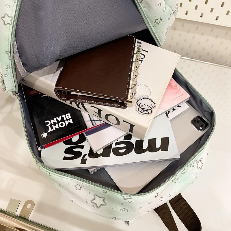 The New Schoolbag Is High-value, Fresh, Sweet and Cute, and the Star Backpack Is a Lightweight Travel Backpack for Junior High School Students.