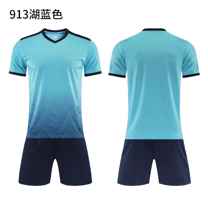 Football Jersey Sports Suit Printed Table Tennis Jersey Men'S Adult Game Training Jersey Children'S Short-Sleeved Jersey Set