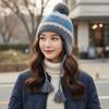 Korean Style Jacquard Woolen Hat Warm Beanies Cap Retro Knitted Pullover Hat  Apparel Accessories