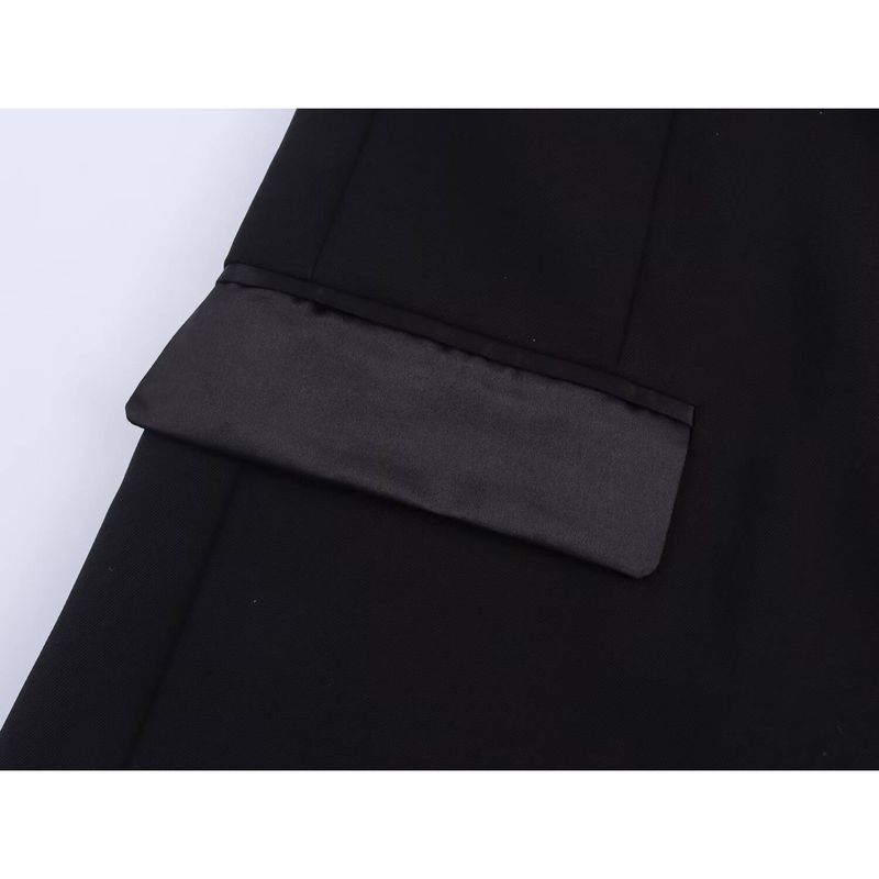 Kaslead New Women Clothes Western Style Versatile Patchwork Double Breasted Blazers 3365004