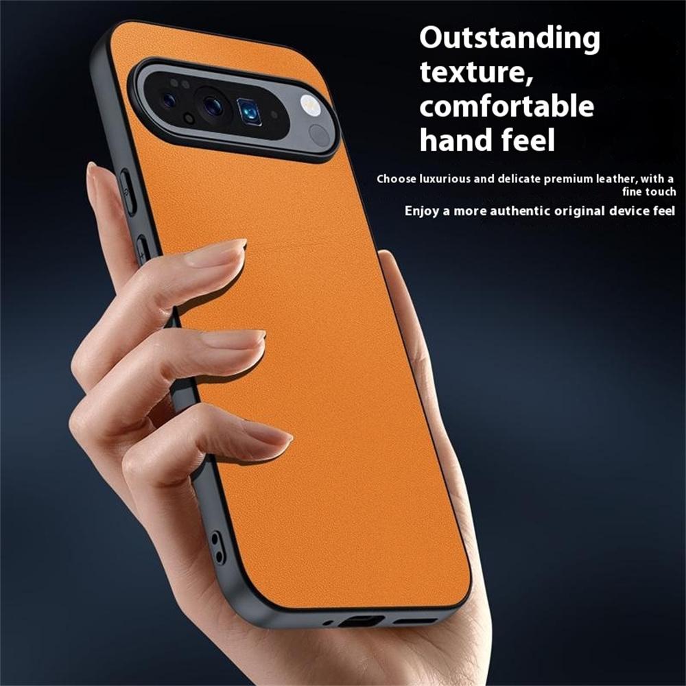 For Google Pixel 10/Pixel 10 Pro Case PU Leather Coated PC + TPU Anti-Drop Phone Cover