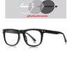 Blue Leopard Frame Square Shortsighted Prescription Glasses Men Spring Leg Blue Blocking Rays Myopia Prescription 0 -0.5 -0.75 To -6