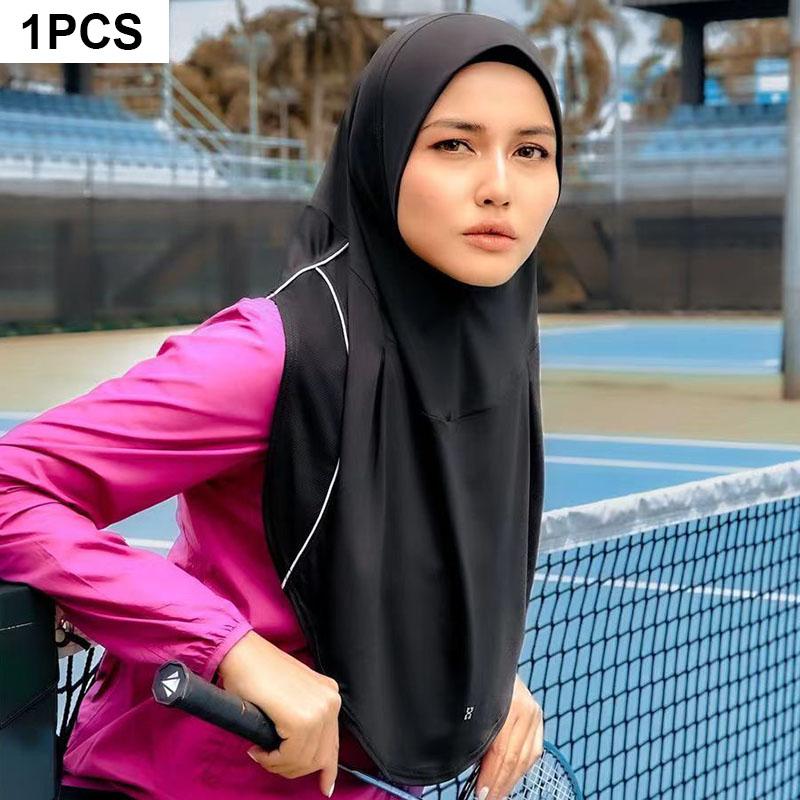 Muslimische Sport-Sofort-Turbanmütze Innenhijab-Kappen Damen zum Schwimmen Islamisches Bandana-Hüte Weibliche Kopfbedeckung pink