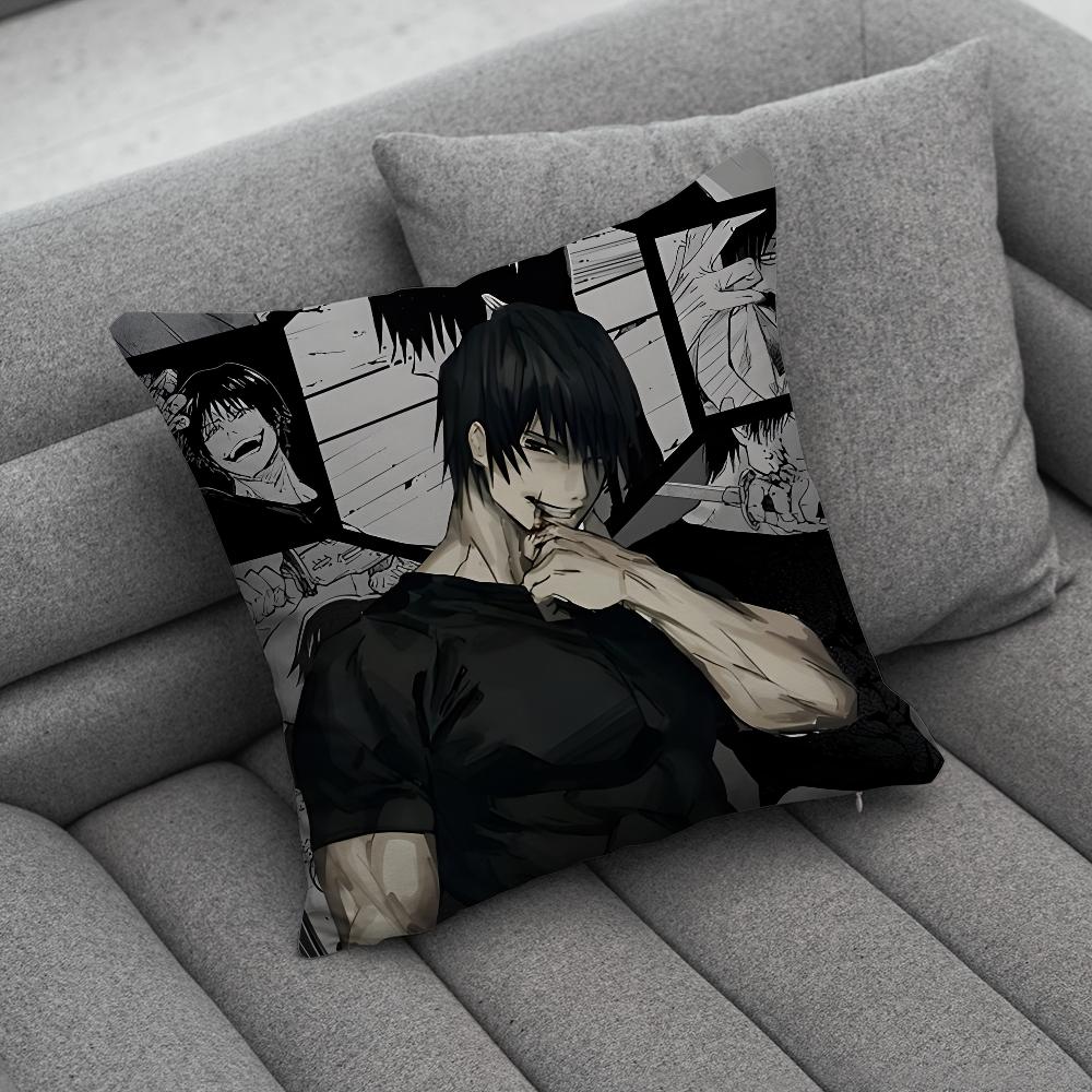 Toji Fushiguro J-Jujutsu K-Kaisen Pillow Case Soft Cushion Cases for Farmhouse Sofa Decor Home Decorations and Protector