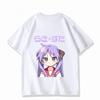 Luck Start Cotton T-shirt Personality Clothes New Model Anime T-shirt Yearround Clothing Streetwear Short Short Sleeves Classic