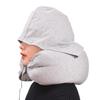 Particle U-Shaped Hooded Neck Pillow: Multi-functional, Light-Blocking, Breathable, for Airplane Nap & Lumbar Support