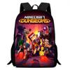 Minecraft Printed Backpack Children'S Elementary School Bag