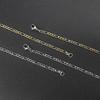 Men 's Figaro Chain Necklace Stainless Steel Minimalist 3mm 60cm Gold Color Fashion New Hip Hop Jewelry Gift Collar s