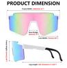 FEISEDY Polarized Sports Sunglasses with UV Large for Outdoor B2837 Men's Protection, Lens, Activities, Golf, Cycling,