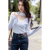 MOKANA Women's Elegant V-Neck Long Sleeve Knit Sweater