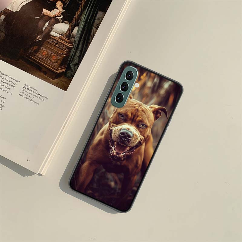 Pit Bull Lovely Pet Dog Pitbull Phone Case for Samsung A54 A14 A24 A34 A17 A37 A57 A55 A35 A25 A15 A07 A05S A04S A12 A22 A32 A52