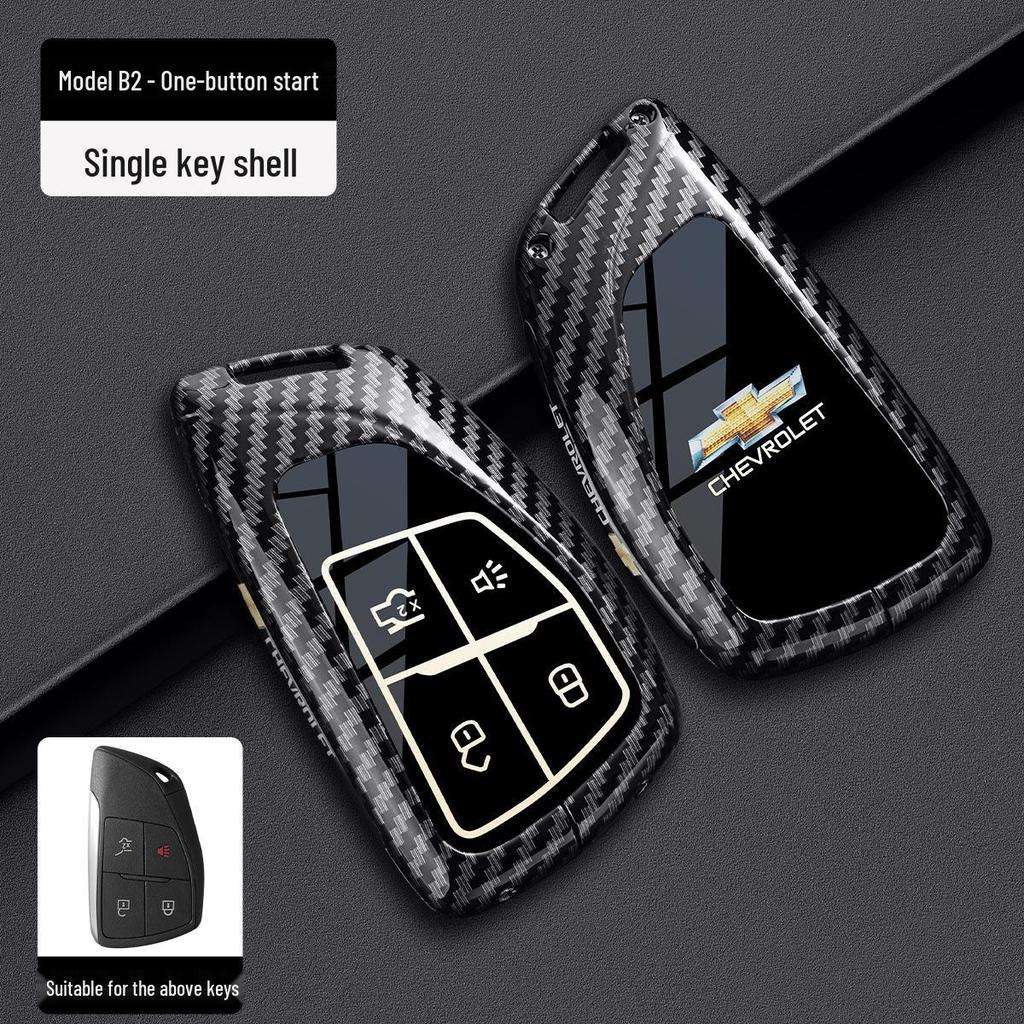 Chevrolet Schlüsselabdeckung für Cruze, Cavalier, Malibu XL, Equinox, Trax (Kohlefaser)