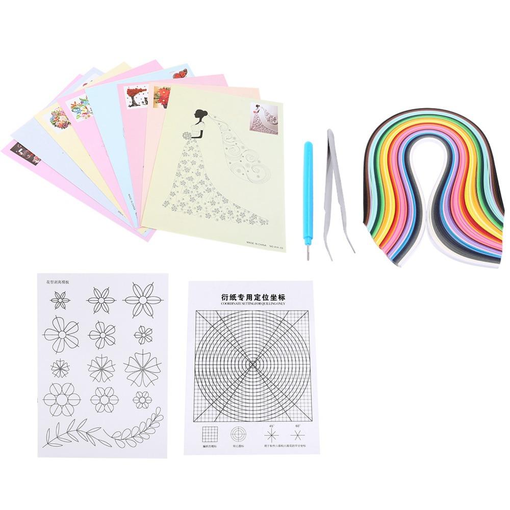 6pcs Quilling Strips Paper Quilling Kit 6 In 1 Set Complete Paper Quilling Set  Decoration Craft