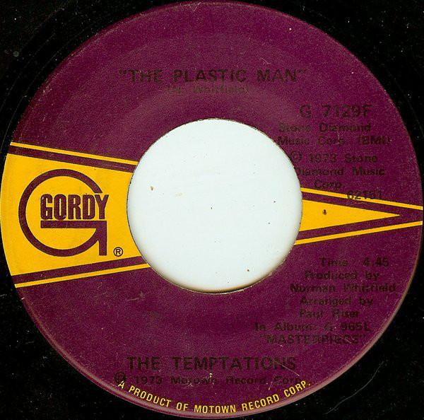 

7-дюймовая пластинка TEMPTATIONS - The Plastic Man G7129F Gordy 1973 США Соул/Фанк Б/У