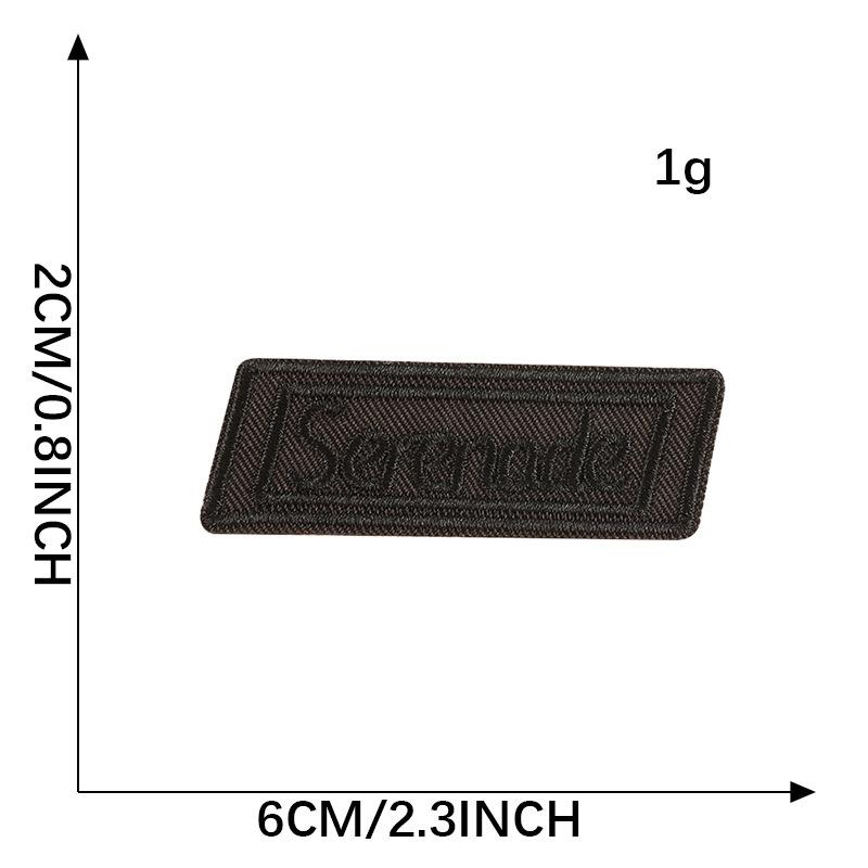 Embroidery Mark English Letter Embroidery Sticker, Cloth Label Sticker DIY Down Jacket Patch Sticker