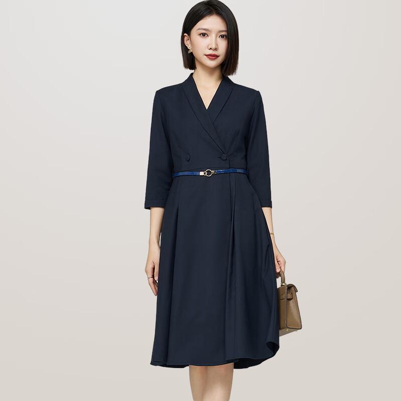 

Troloman Women s 3/4 Sleeve A-Line Professional Dress L