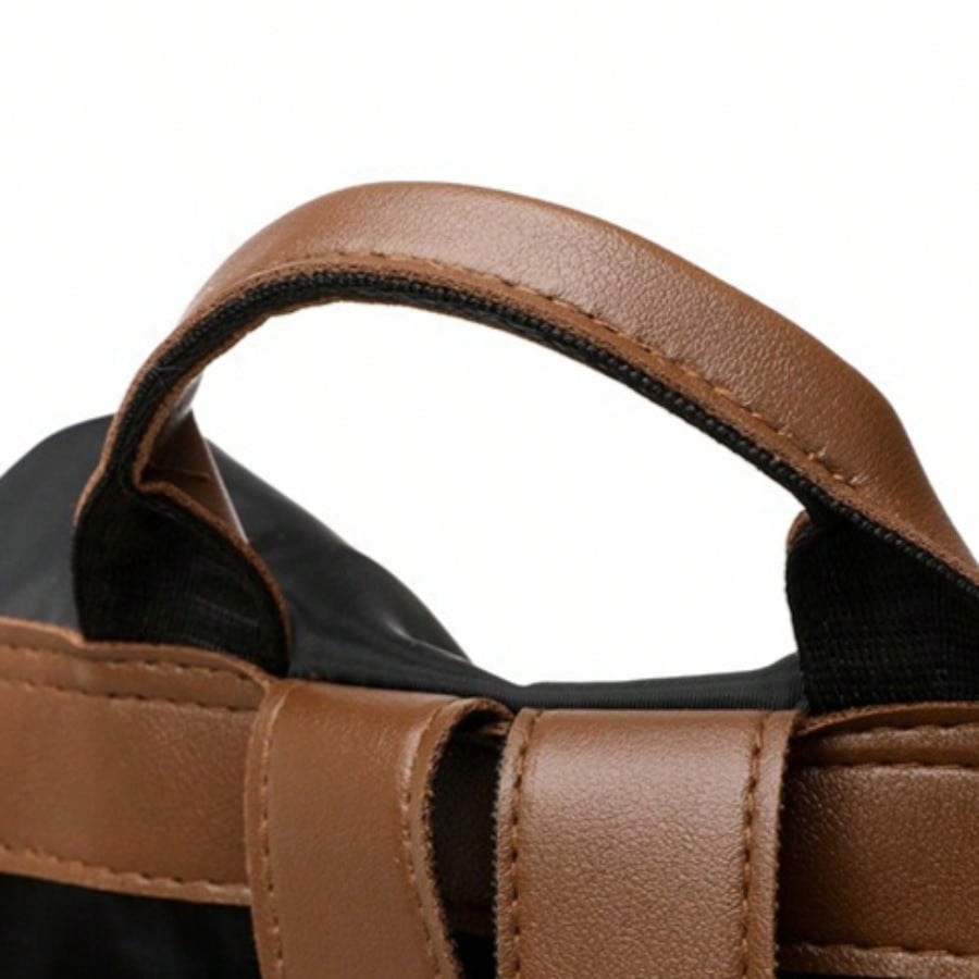 Large Capacity Solid Color Backpack Korean Version Fashionable Waterproof Nylon Bag Women's Bag