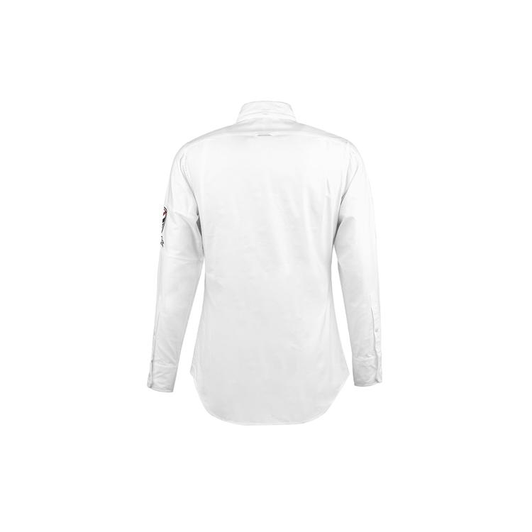 THOM BROWNE Shirts Men's White Pointed Collar Moderate Shirt MWL220E-02581-100