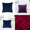 Super Soft 16" Velvet Plain Cushion Cover In Solid Colors For Stylish Home Decor