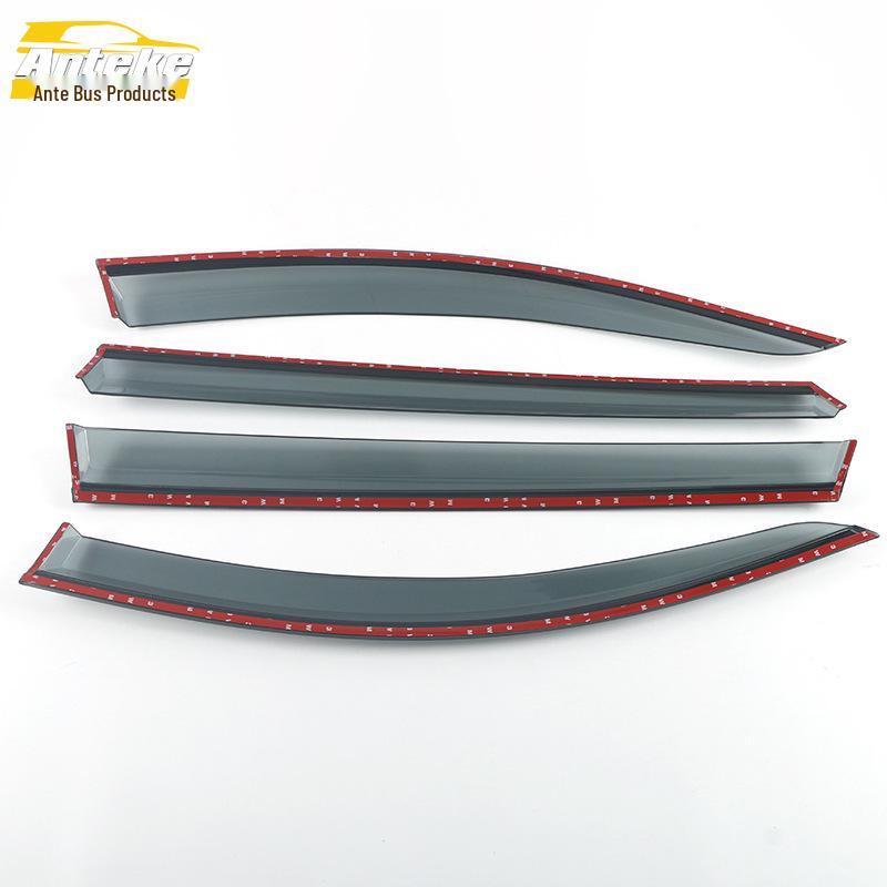 Hyundai 2019 Santa Fe Stainless Steel Rain Guards & Deflectors Trim