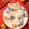 100Pcs 5.5x8.5cm Small Nougat Candy Chinese New Year Snowflake Crispy Packaging Machine Sealing Bags