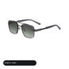 Retro Square Sunglasses for Men, Vintage Double Bridge Metal Frame Sun Glasses, Classic Fashion Eyewear for Driving Travel Outdoor