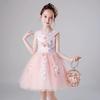 Children's Formal One-Shoulder Princess Dress - Fashionable, Slimming, Fluffy Gauze for Vocal Performance and Art Exams