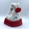 6pcs Christmas Hat Hot Stamping Snowflake White Red Plush Personalized Christmas Hat Holiday Decoration Plush Material