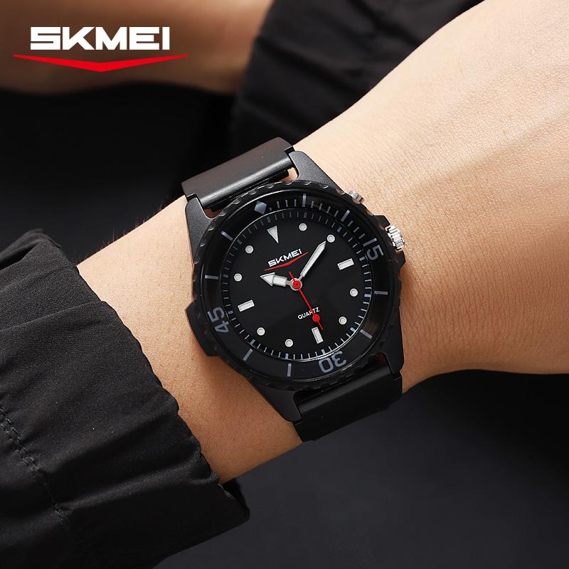 SKMEI 2433 Light Watch Reloj New Simple Outdoor Quartz Watch for Male and Female Students Sports Waterproof Watch Creative Night