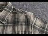 Men's Retro Khaki Plaid Corduroy Shirt - Spring/Fall Classic with Long Sleeves