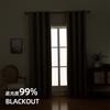 Faux Linen Blackout Curtains Bedroom Living Room Window Drapes Modern Style