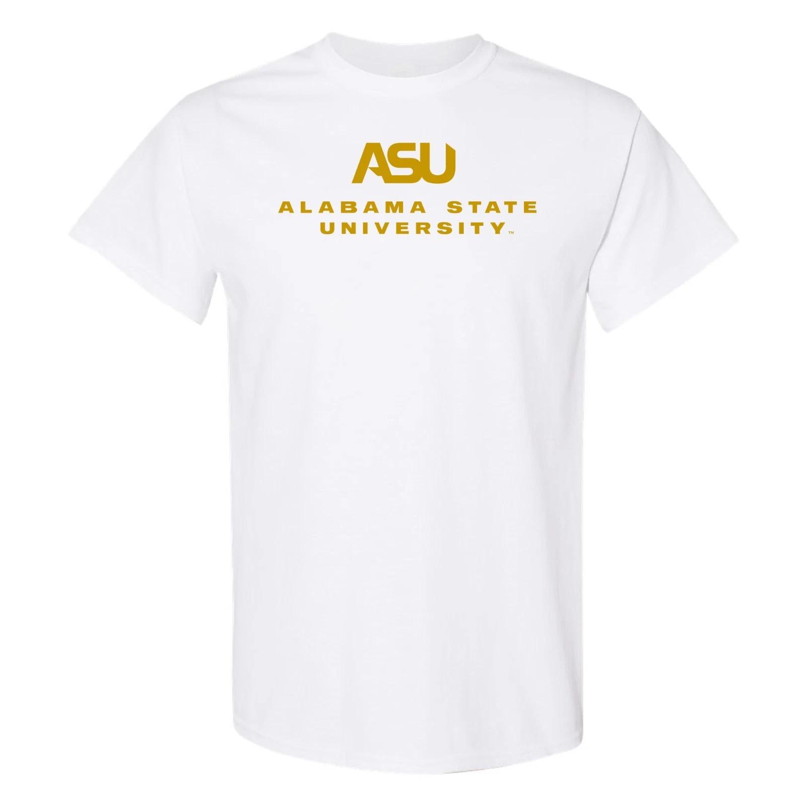 Alabama State Hornets Institutional Logo T-Shirt - White L