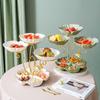 Ceramic Multi-tier Fruit and Snack Serving Plate