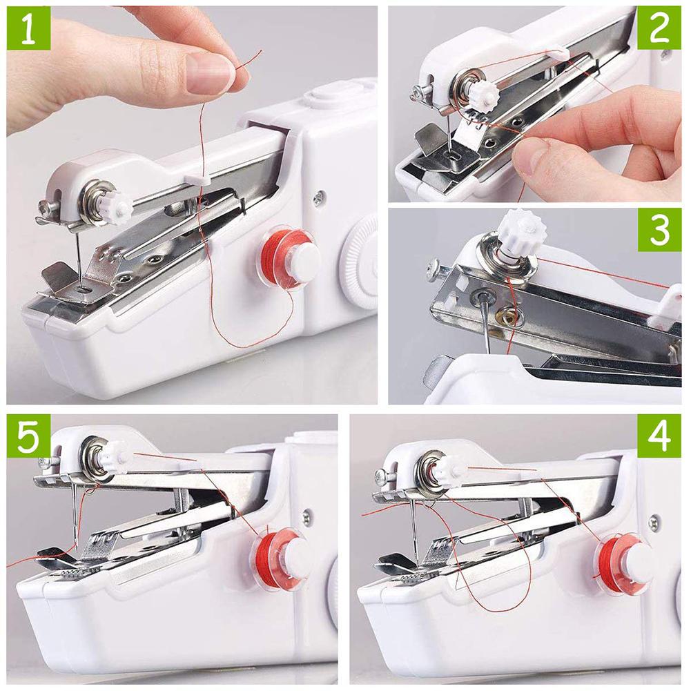 MIni Handheld Sewing Machines Portable DIY Needlework Battery Home Supplies