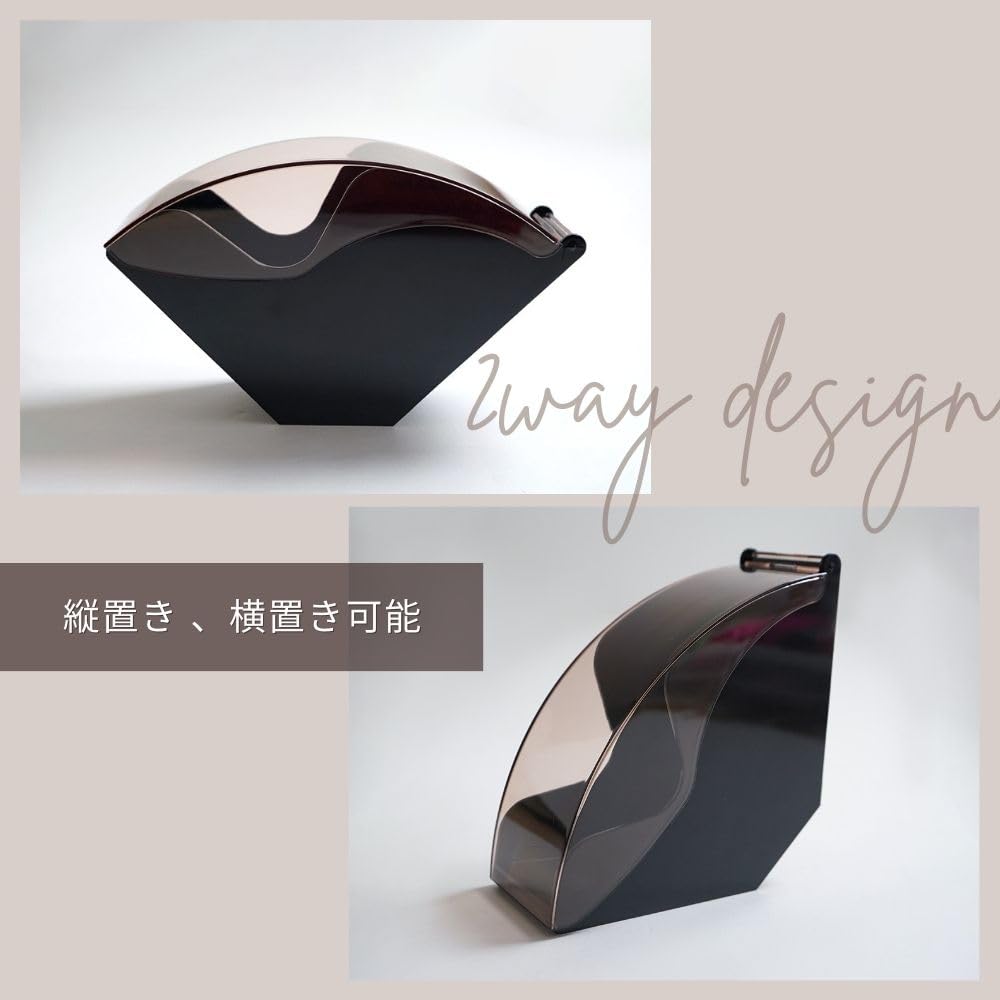 Coffee Filter Case, Coffee Filter Box, Coffee Filter Holder, Coffee Filter Paper Container with Lid, Dustproof, See-Through, V01