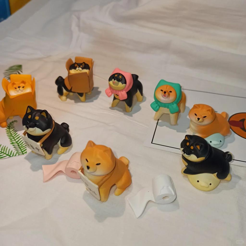 New Product In Stock Dog Firewood Blind Box Dog Unwilling To Go Home Corgi Bomei Lovely Tabletop Decoration Surprise Gift