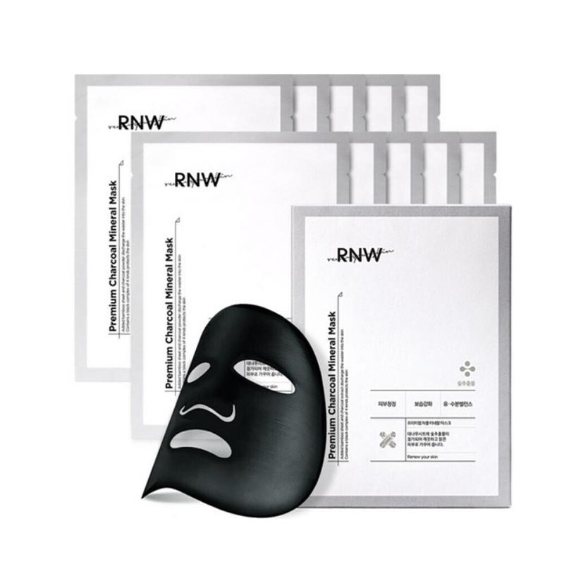 RNW Premium Charcoal Mineral Mask - 1pack (10pcs)