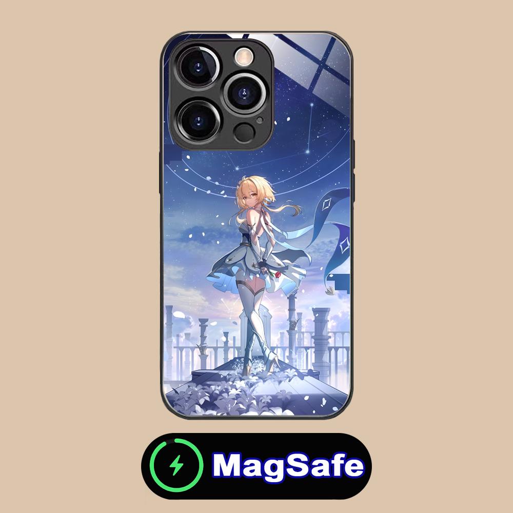 

Game GI Lumine Glass MagSafe Mobile Phone Case for iPhone 17 16 15 14 13 12 11 Air Pro Max Plus Mini Colorful Cover iPhone 11 Pro Max
