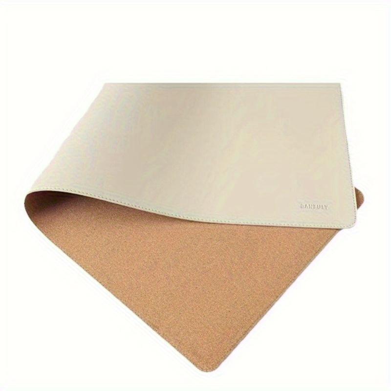 

80*40cm Cork Leather Mouse Pad Computer Keyboard Office Desk Pad Desk Writing Pad білий