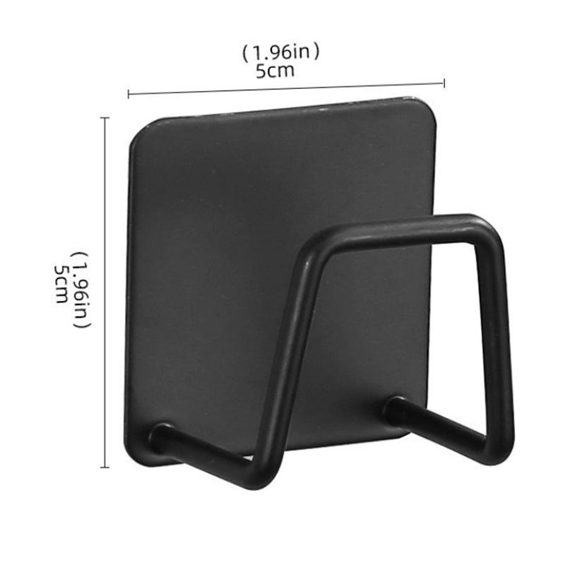Stainless Steel Kitchen Sink Sponge Holder Self Adhesive Drain Rack Storage Organizer Wall Mounted Kitchen Gadget