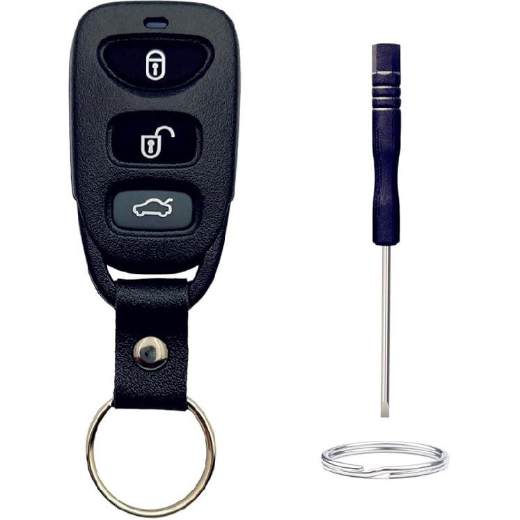 

Key Fob Shell Replacement for Hyundai Accent Elantra Tucson Kia Rio Sorento Soul Spectra Sportage Tucson 3 Button Car Keyless Entry Remote Control 4 Button 1 Pcs