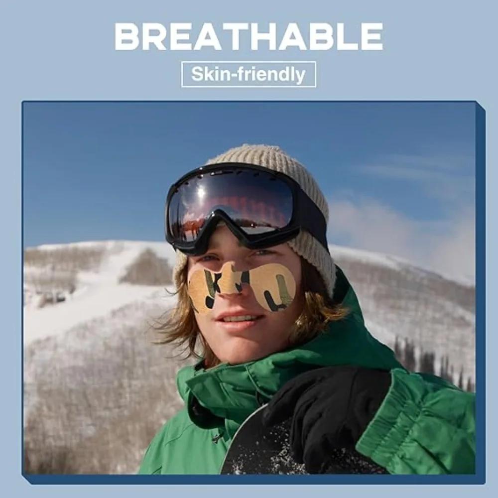 Anti-freezing Face Patches, Winter Skiing Sports Face and Nose Protection Patches, Anti-wind, Sun and Cold Muscle Patches