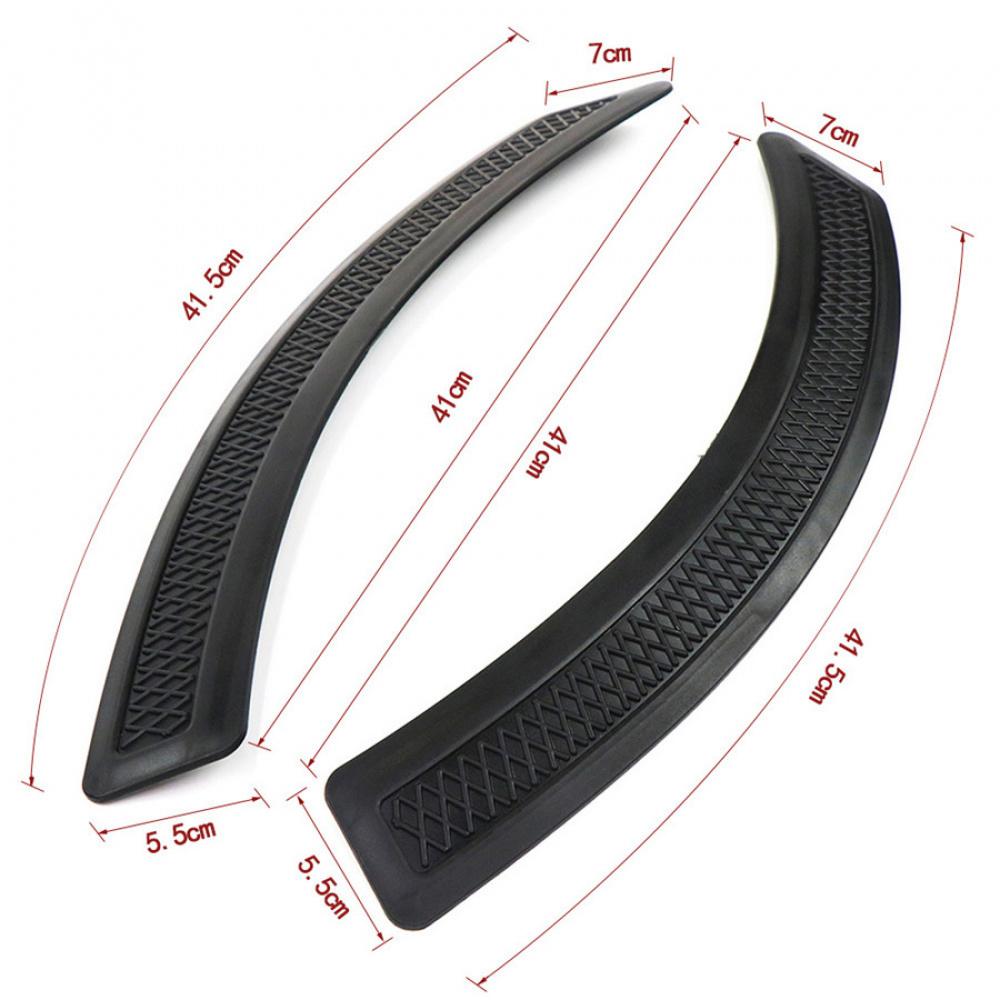 2x Matte Black Front Fender Side Vent Cover For 2008-2015 Mitsubishi Lancer EVO