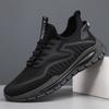 Large size fly-woven men's shoes breathable soft sole low-top single shoes fashionable running sports shoes men