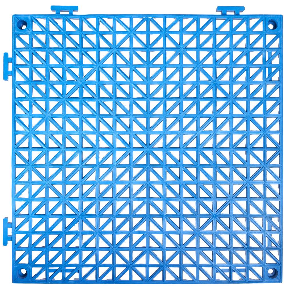 VEVOR Modular Interlocking Cushion, 50 Pack 30 X 30 Cm Splicing Drainage Mats, Soft PVC Interlocking Drainage Floor Tiles