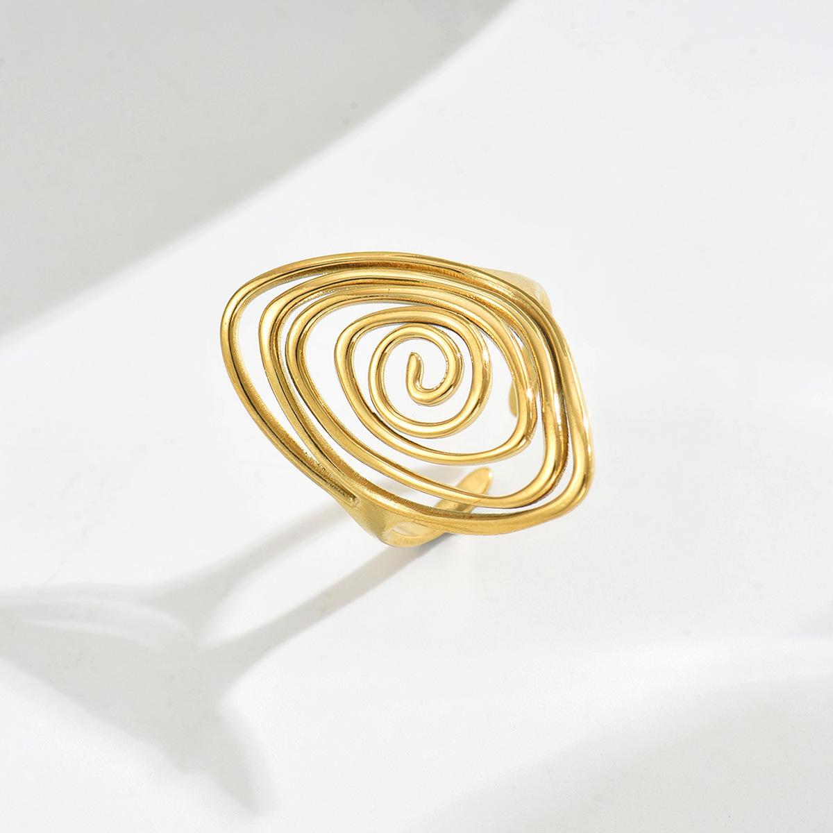 

2025 new style women s jewelry geometric irregular design ring simple high sense open ring women