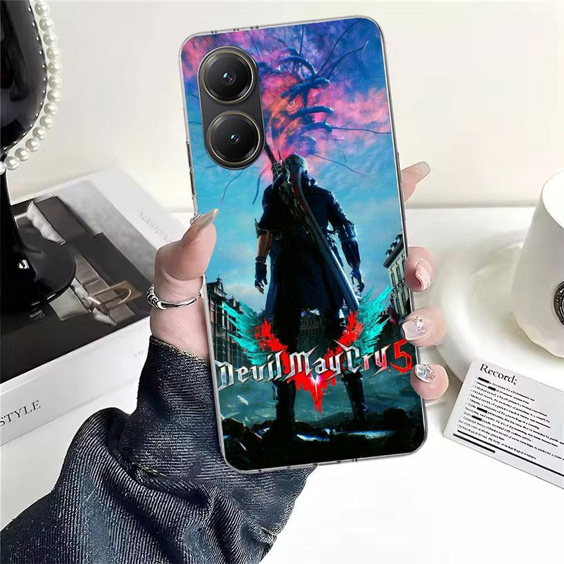 Game D-Devil May Cry 5 Soft Phone Case For Xiaomi Redmi 15C 15 13C 13 Poco X5 X6 X7 F7 Ultra M7 12C 12 10 10C 9C 9A 9T 9 Fundas