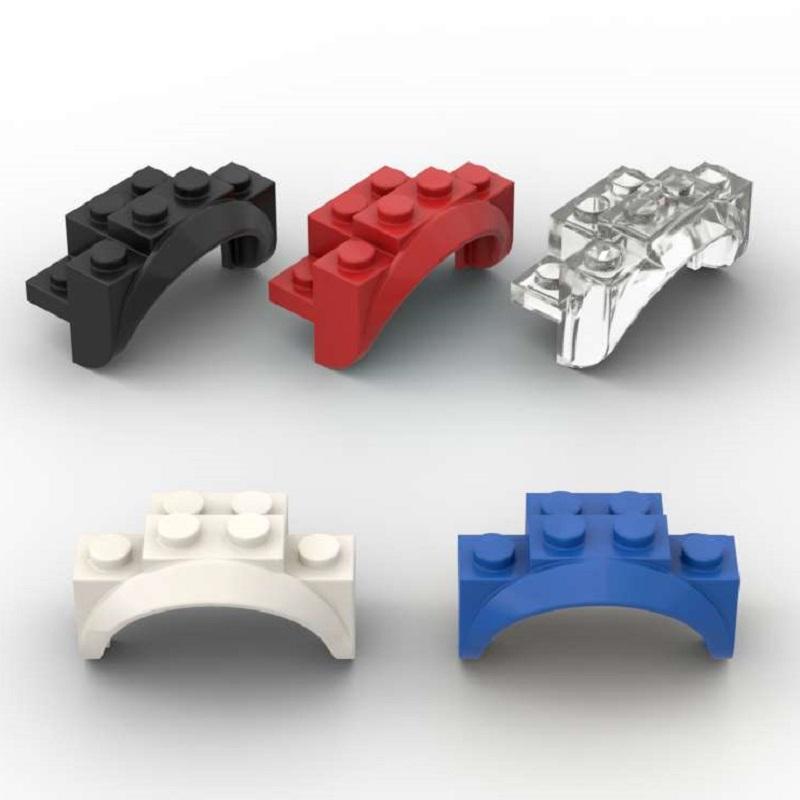 MOC 10PCS Vehicle 35789 Mudguard Fender Building Blocks Parts With Arch Round Bricks Solid Studs Toy For Children Birthday Gifts