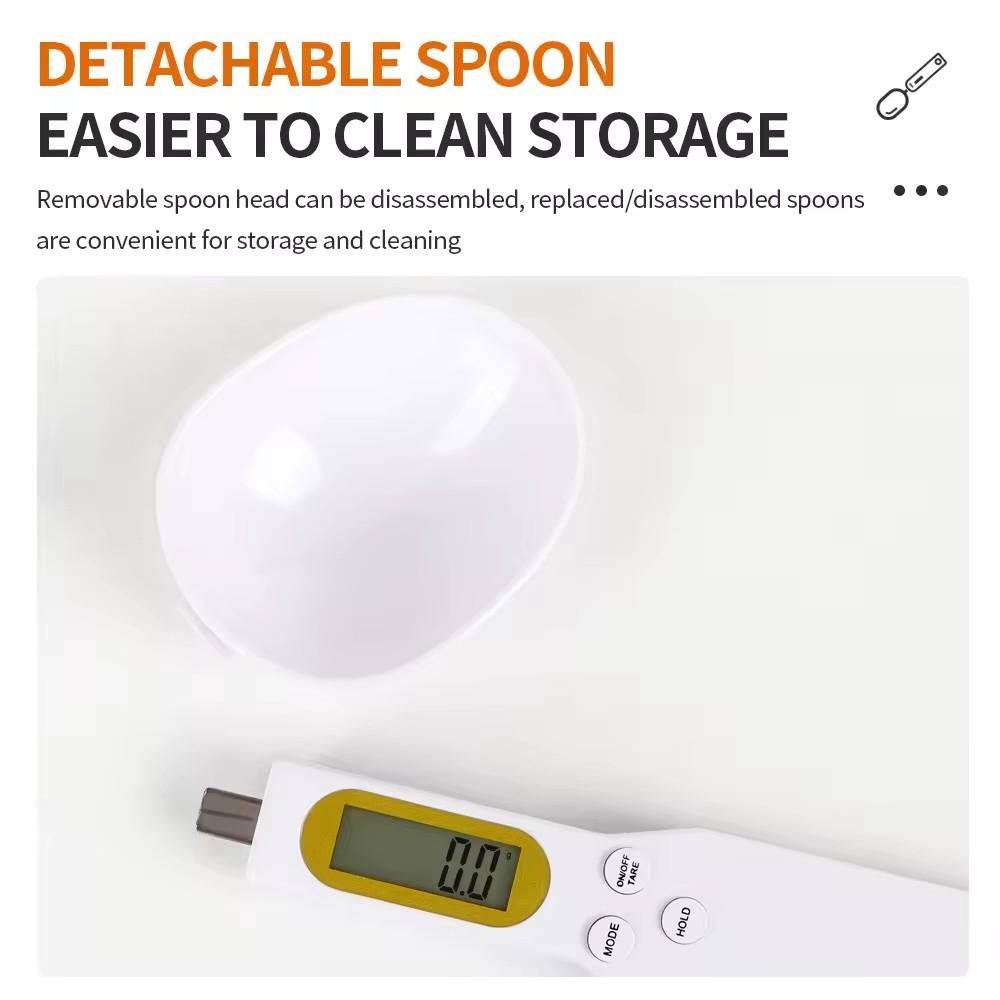 Mini Spoon Scale Digital Kitchen Scale  LCD Digital Measurement Adjustable Weighing 0.1-500g Milk Coffee Powder Weight Measure