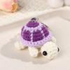 Adorable Turtle Keychain, Handmade Crocheted Miniature Turtle Plush Toy Hanging Ornament Accessory Keyring